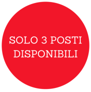 Solo 3 posti disponibili