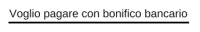 Bonifico bancario