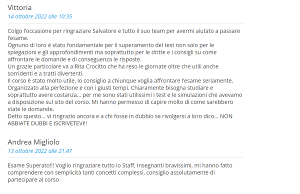 Ringraziamenti corso sul sito3