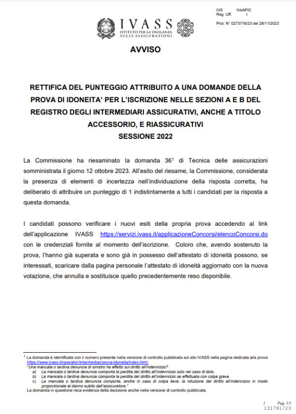 Comunicazione IVASS (2)
